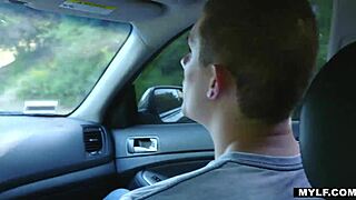 Busty Milf Takes a Ride on Young Stud