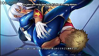 english subbed anime scene with big breasted soldier