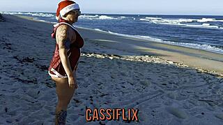 Horny Santa gives pussy gift?