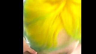 Skinny whore sucking black cock in interracial scene