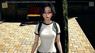 I can't believe my bully is now my lover, and we're playing games with my small 18+ tits