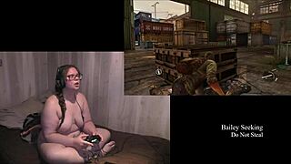 naked brunette bbw plays last of us part 2
