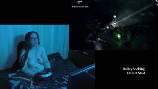 Naked Alan Wake Playthrough Part 4 Featuring Brunette BBW with Big Natural Tits