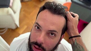 Bearded mommy delivers intense blowjobs now!