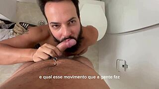 Bearded mommy delivers intense blowjobs now!