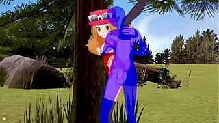 serena and bea saito have intense sex with old man in pokemon hentai