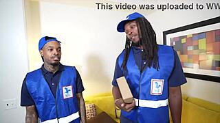 dick on delivery brings wet fucking