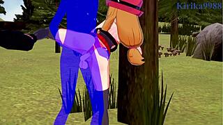 serena and bea saito have intense sex with old man in pokemon hentai