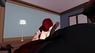 Ever seen a black man dominate a redhead in 3D?