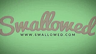 Wow, Aliya and Natalie swallow every drop of cum!