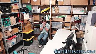 Caught Gay Amateur Thief Giving Blowjob in HD