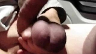 can you handle this intense jerking session with cum and cock ring?