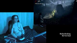 Naked Alan Wake Playthrough Part 4 Featuring Brunette BBW with Big Natural Tits