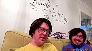 Amateur Blowjob to Nerd in HD