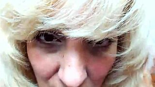 Webcam Mature Shakes Saggy Tits Hard!