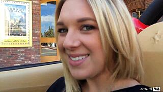 Brooke Wylde busty blonde rides Mike Hunt's cock wildly