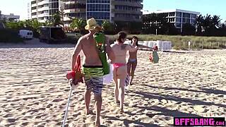 Naughty bisexual teen bffs ride big cock!