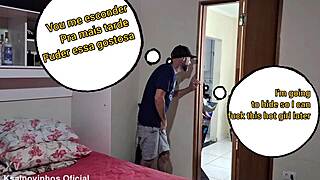 Blindfolded Wife Fucks Husband's Friend