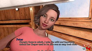 a subtle tease with petite 18+ in upskirt game play.