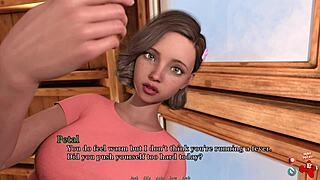 a subtle tease with petite 18+ in upskirt game play.