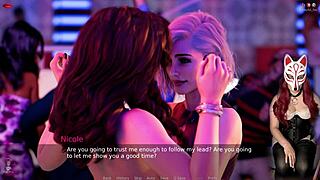 Ms. Denvers Dancing Wild at 40 in Nightclub Hentai Cartoon Game Scene