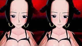 Boa Hancock cheats on Luffy in a motel room with a big cock