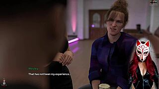 in steps of debauchery 19, coed gets upskirt at the bar in costume.