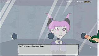 Raven gives handjob in 18titans