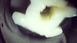 Exploring deep inside my fleshlight with a messy creampie