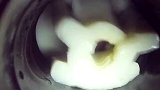 Exploring deep inside my fleshlight with a messy creampie