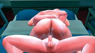 Watch the Sims 4 couple have passionate sex.