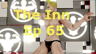 Exploring the inn in a captivating anime game adventure