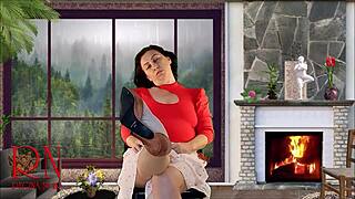 something odd about you sneaking into my dorm with my sexy heels tempting