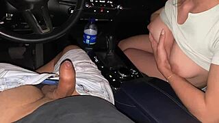 Stranger Approaches In Car Offering Blowjob For Money, I Agree And Swallow It All - Car Blowjob