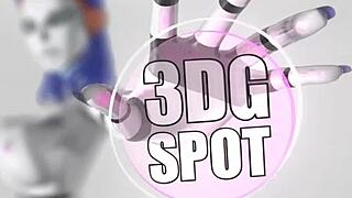 3dgspot - Intense animated fuck in sex game with big titties cutie.