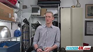 Blonde Guy Sucks Director's Big Cock