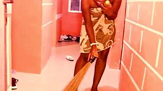 my husband fucked my co-wife while i feel horny at the door masturbating with dildo orgasm