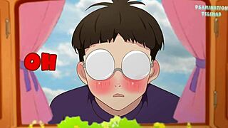 Okarun Peeks at Naked Momo