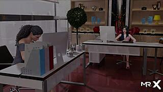 Fashion business employee touches boobs at work e2 64