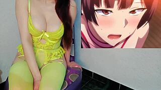 Hentai Friend With Huge Tits Squirts In Futanari Creampie Close-Up.