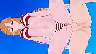 Can Asuna and Sinon handle intense hentai sex?