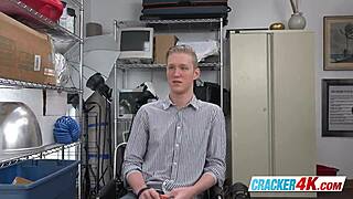 Blonde Guy Sucks Director's Big Cock