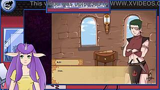 In avatar the last airbender, a guard gives blowjob to muscular trainer