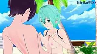 Can Asuna and Sinon handle intense hentai sex?