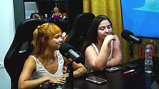 Flora VIP Exposes Natural Tits in Podcast, Ruan Shows Cock