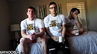 Thick dick jayden has hot morning threesome with friends