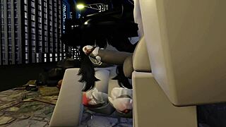 Kyller Sucking Hard in a Dark Alley with Intense 3D Cartoon Action