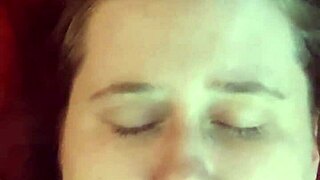 Amateur Gets Face Cum Dumped