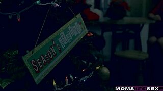 Momsteachsex - Santas Horny Helpers In Christmas Threesome S9 E7