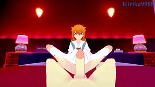 Rei Ayanami and Asuka Langley Soryu in Intense POV Hentai Action